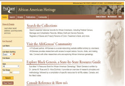 A digital resource exclusively devoted to African American family history research