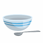 soup bowl and spoon