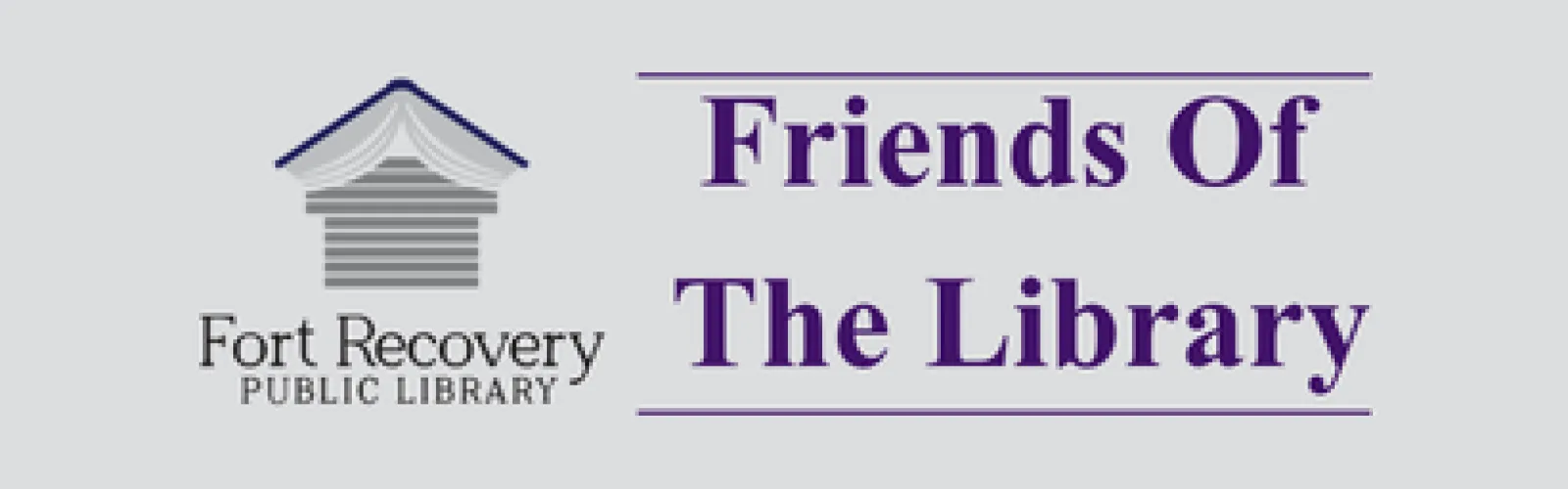 Fort Recovery Library logo and Friends of the Library